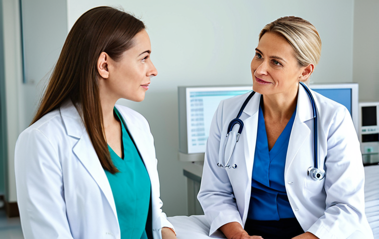 영양사 취업 가능 분야 - Hospital Dietitian**

"A professional female dietitian in a white coat, fully clothed, consulting wi...